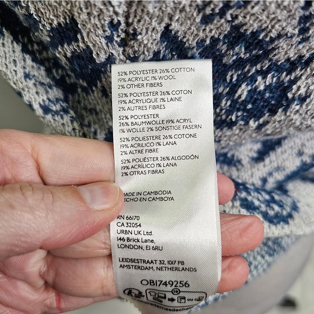 Anthropologie Pilcro Gray and Blue Knit Tank Top Size Small - Picture 9 of 11